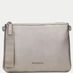 Hispanitas Metallic Bronze Clutch/Crossbody Bag