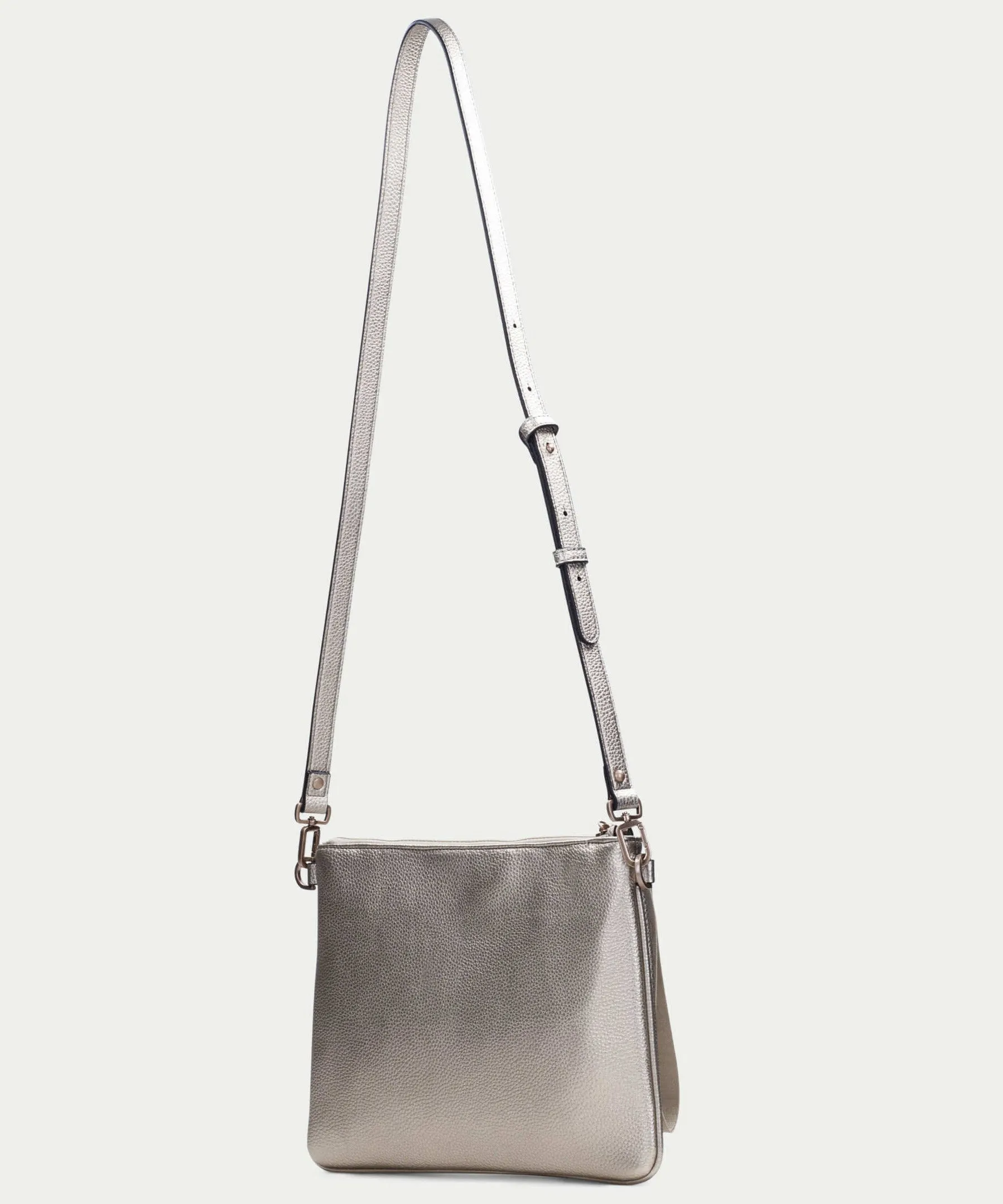 Hispanitas Metallic Bronze Clutch/Crossbody Bag