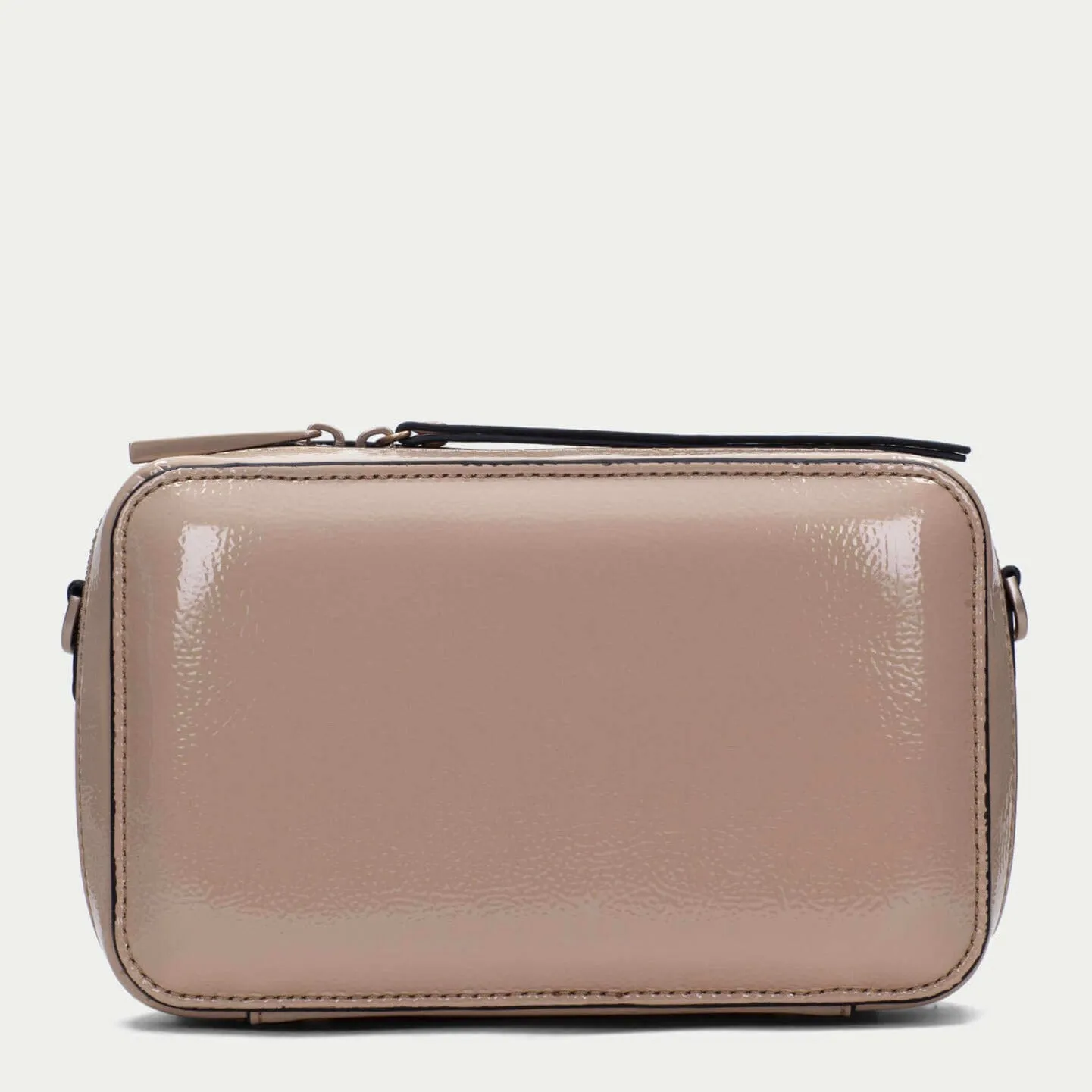 Hispanitas Pale Tan Smooth Leather Crossbody Camera Bag