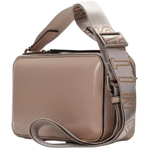 Hispanitas Pale Tan Smooth Leather Crossbody Camera Bag