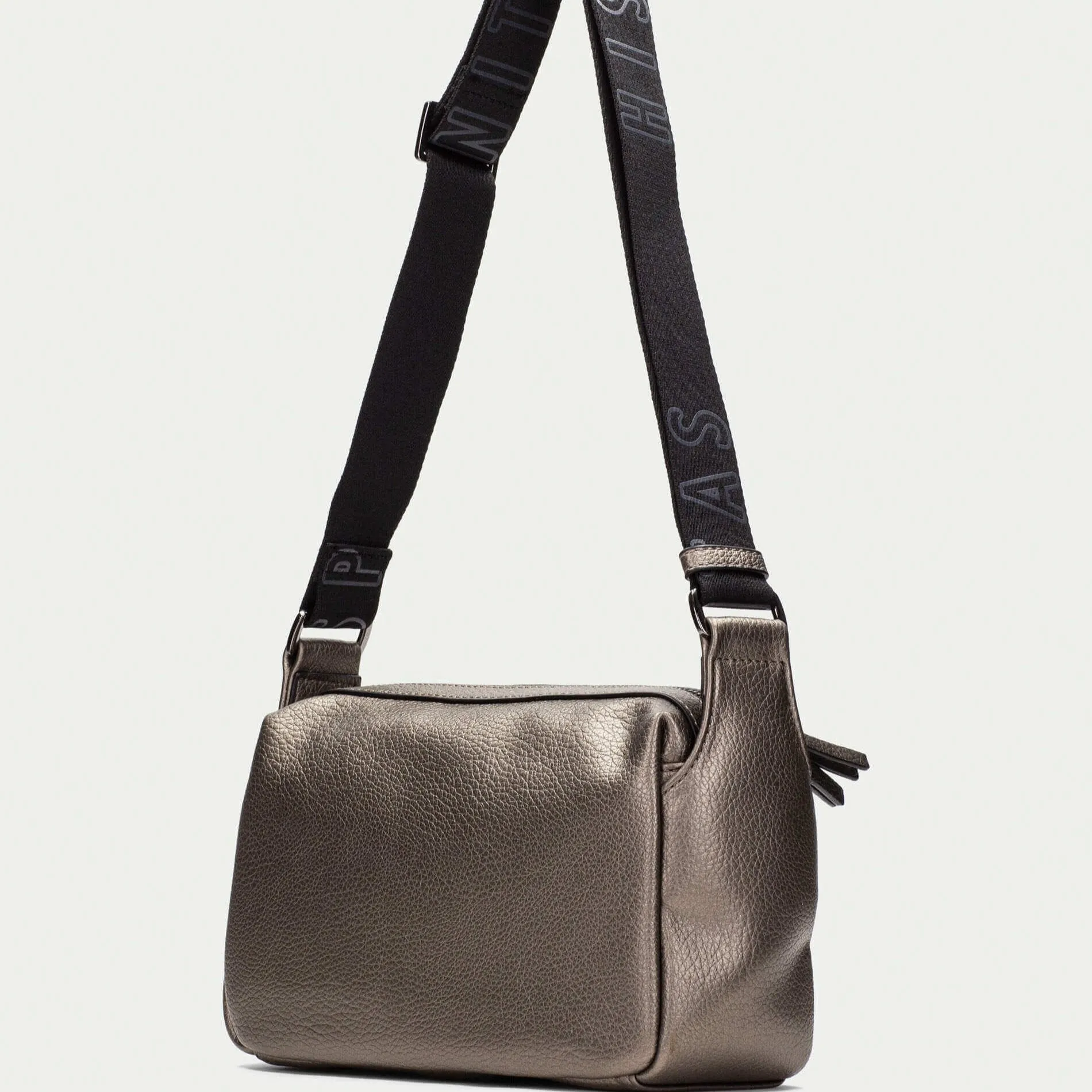 Hispanitas Pewter Sporty Crossbody Bag
