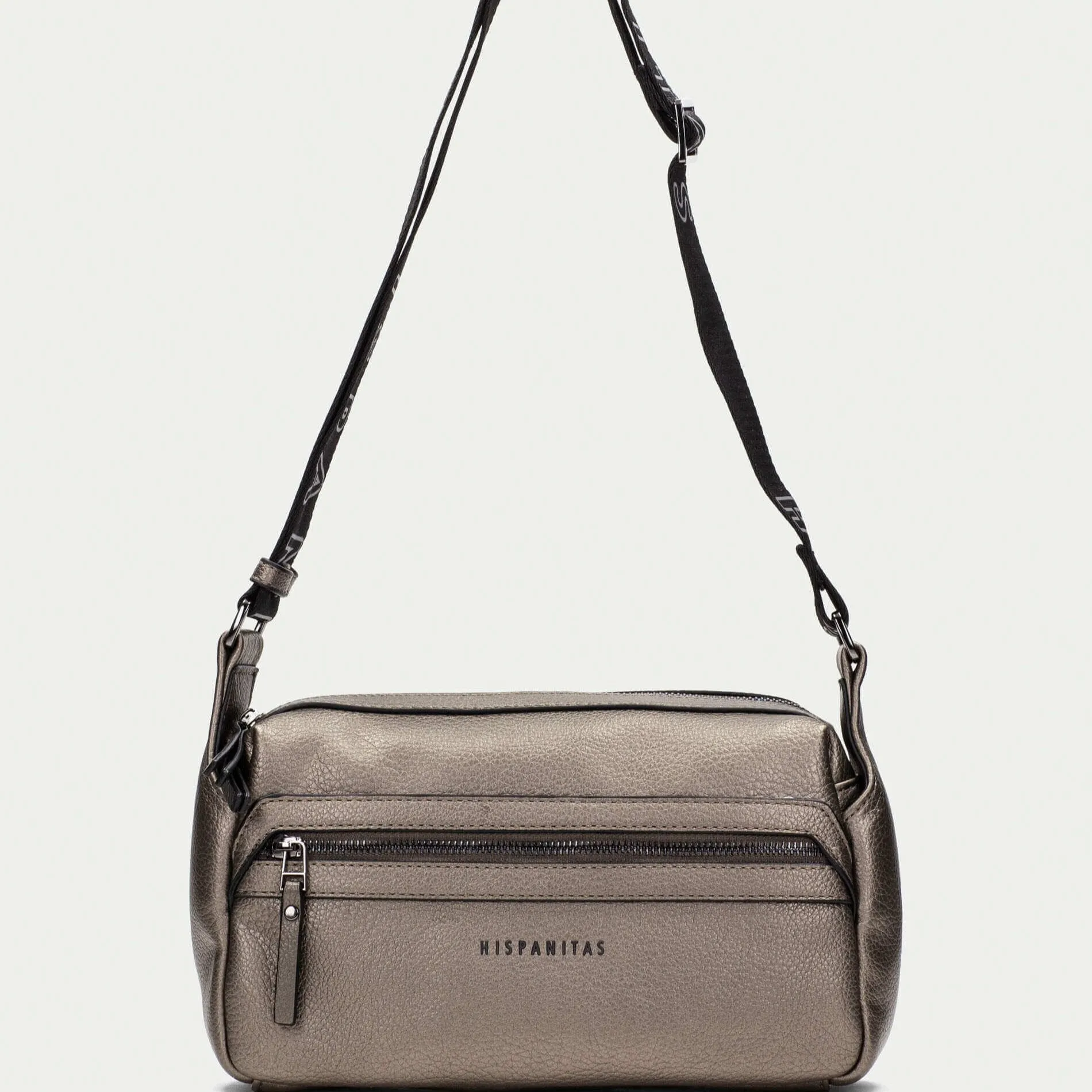 Hispanitas Pewter Sporty Crossbody Bag
