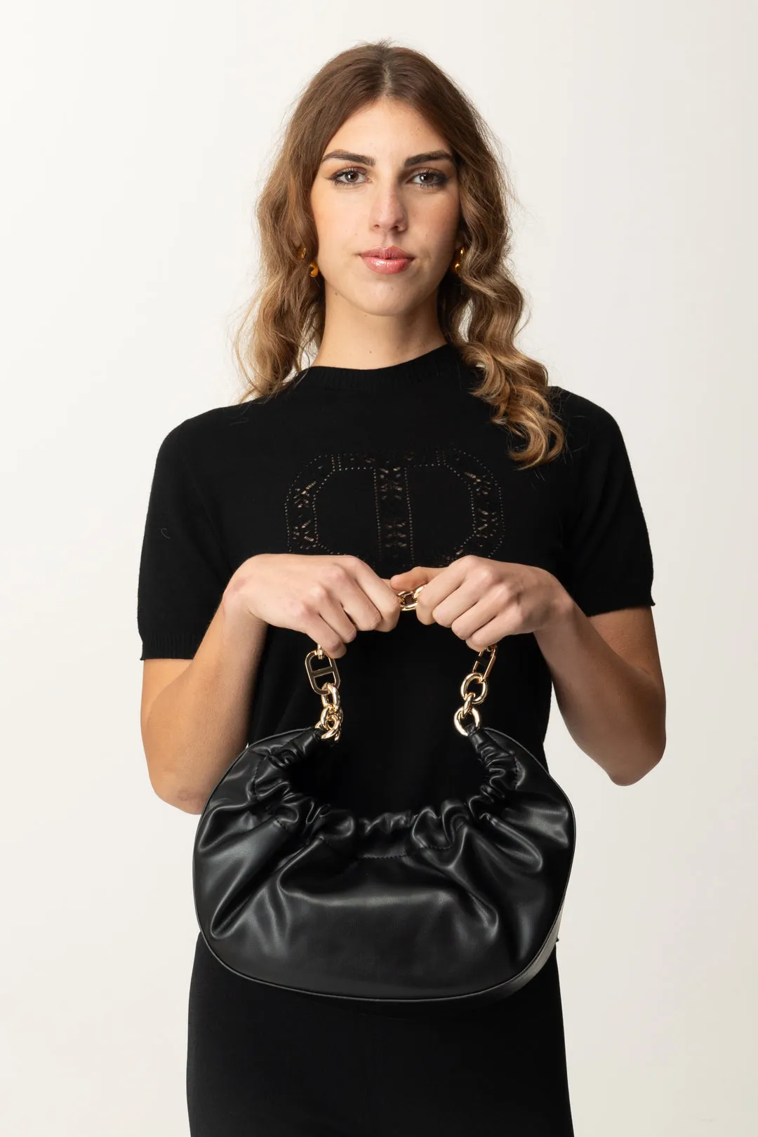 Hobo Bag con Catena Chunky