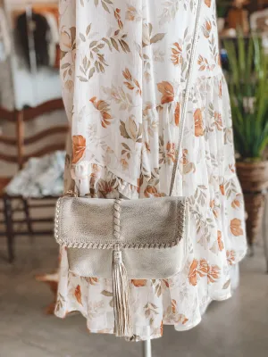 HOBO - BRAMBLE CROSSBODY - PEARLED SILVER