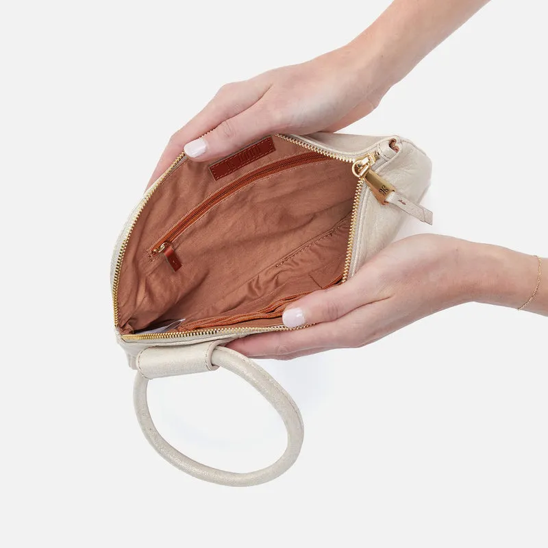 Hobo Sand Shimmer Sable Wristlet