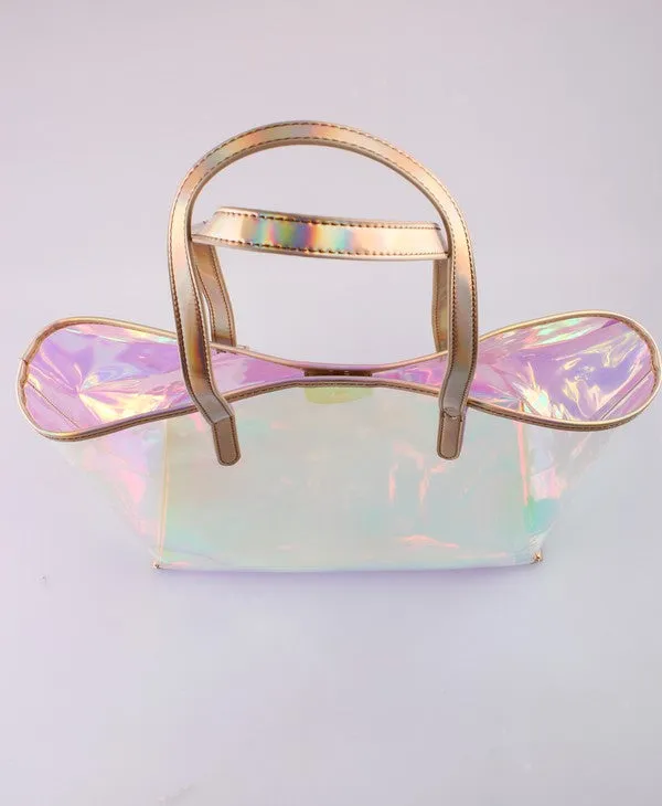 HOLOGRAPHIC TOTE BAG