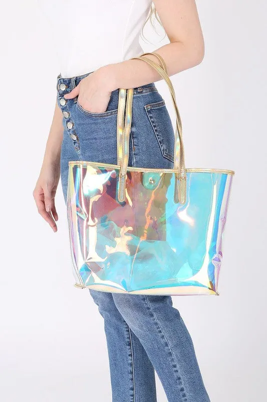 HOLOGRAPHIC TOTE BAG