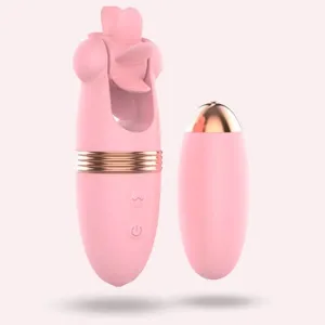 Huevo Vibrador Lengua Doble estimulación 11 cm
