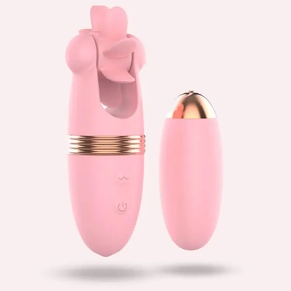 Huevo Vibrador Lengua Doble estimulación 11 cm