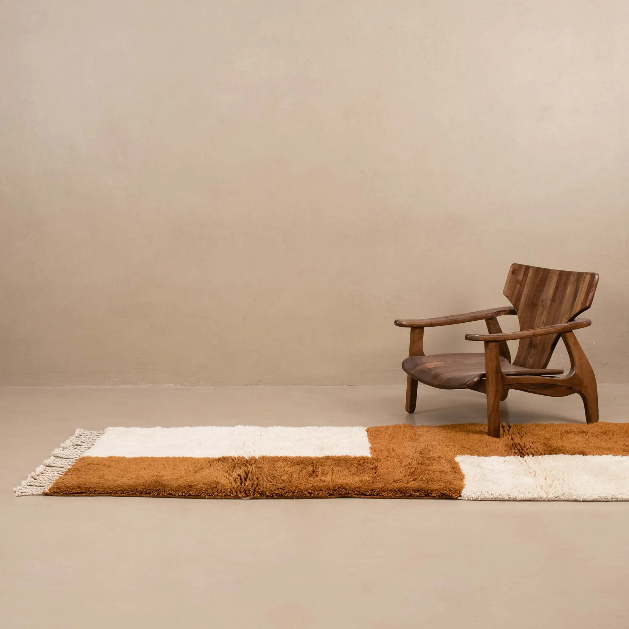 Ibtihaj - Luxury Shag Moroccan Runner Rug