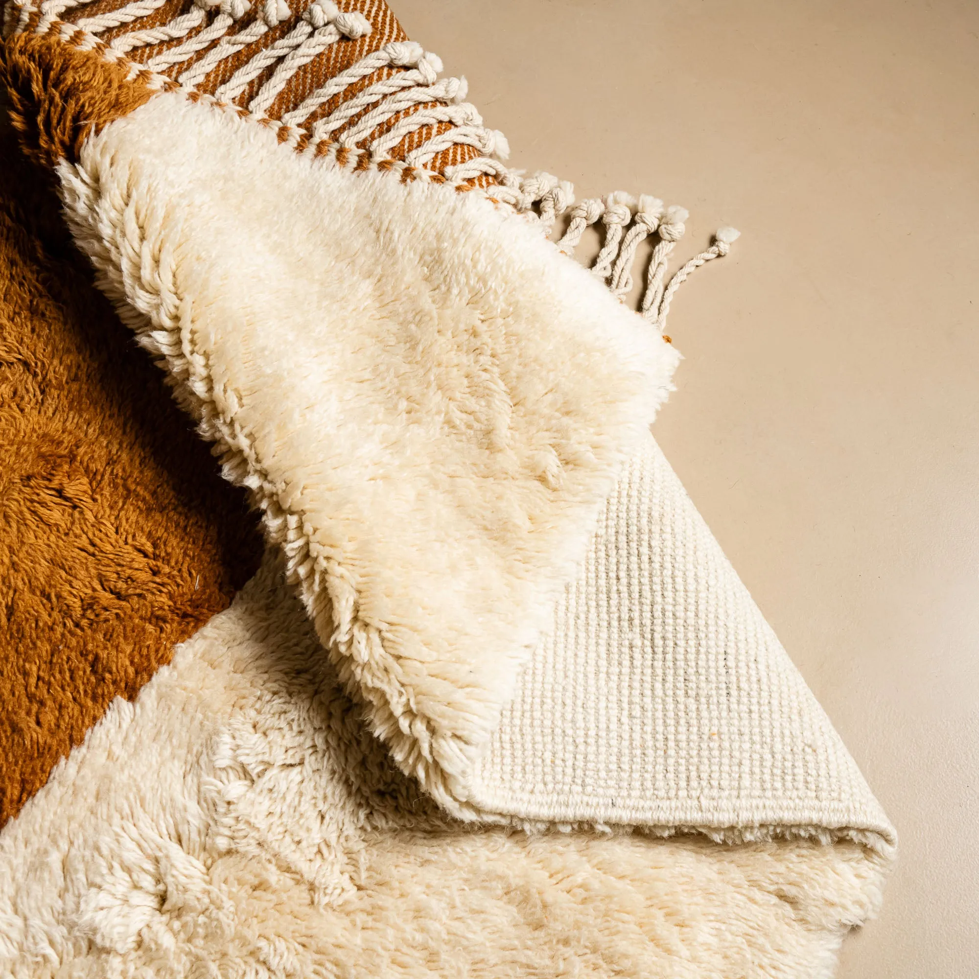 Ibtihaj - Luxury Shag Moroccan Runner Rug
