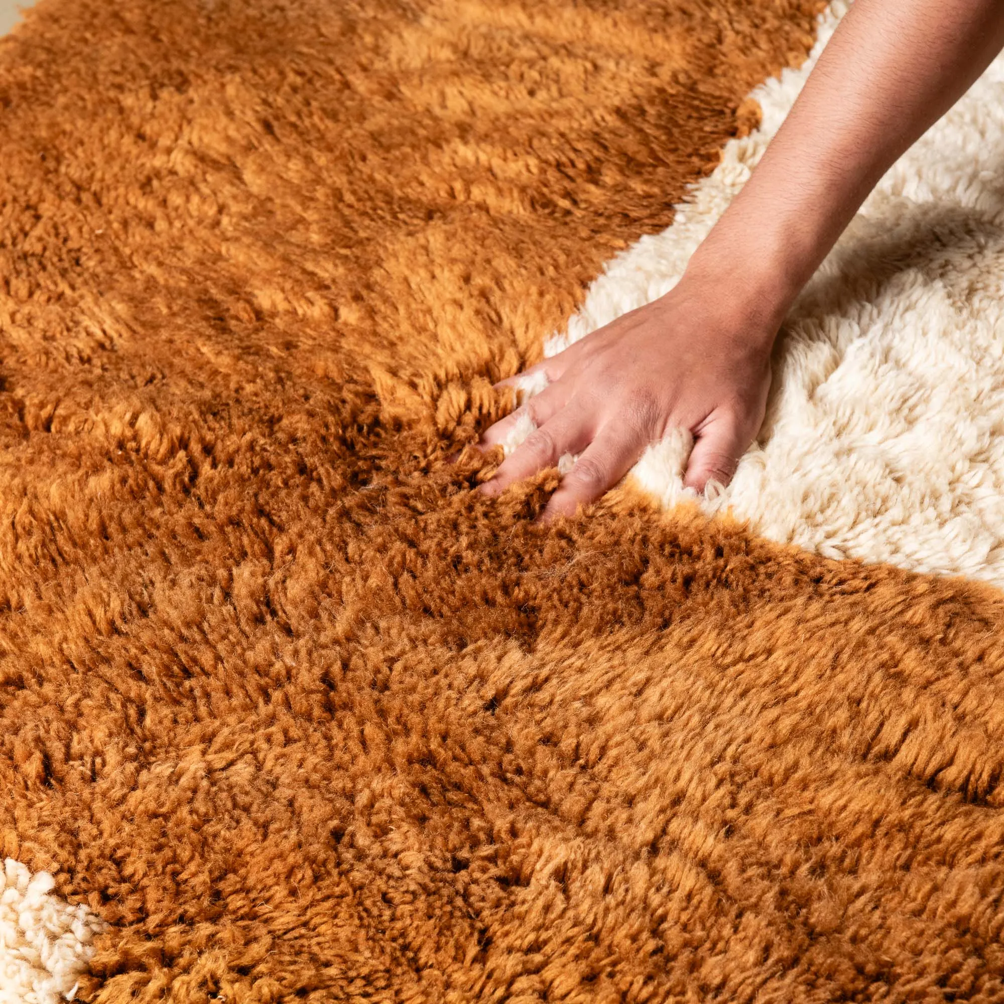 Ibtihaj - Luxury Shag Moroccan Runner Rug