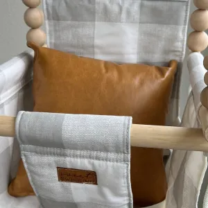 Indoor Caramel Leather Pillow