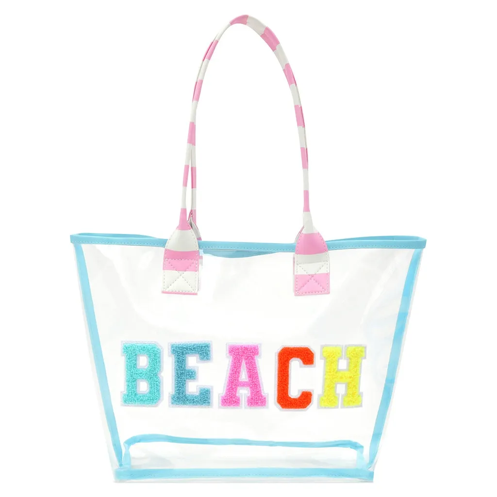 iscream- Beach Clear Tote Bag 2-Piece Set