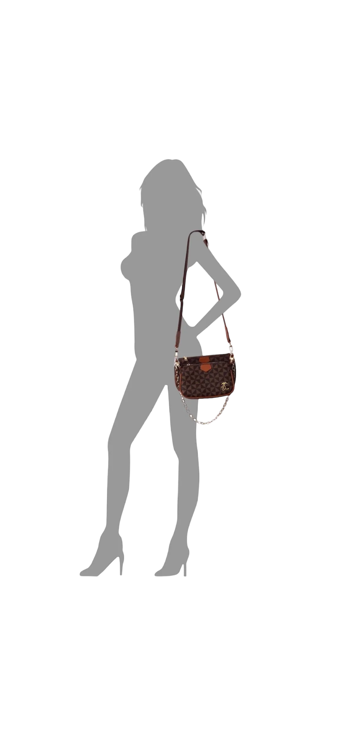 Island Drip Manulua 2 in 1 Crossbody Chain Purse