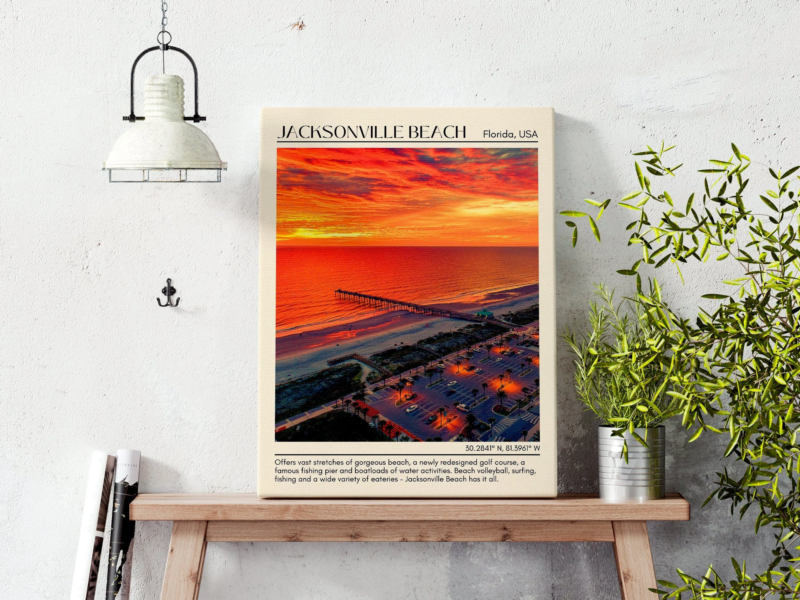 Jacksonville Beach Wall Canvas, Florida, USA