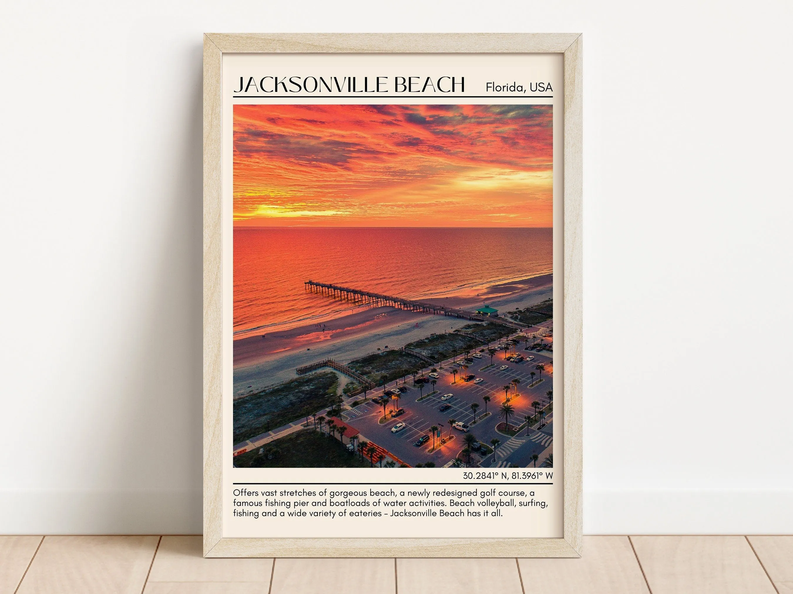 Jacksonville Beach Wall Canvas, Florida, USA