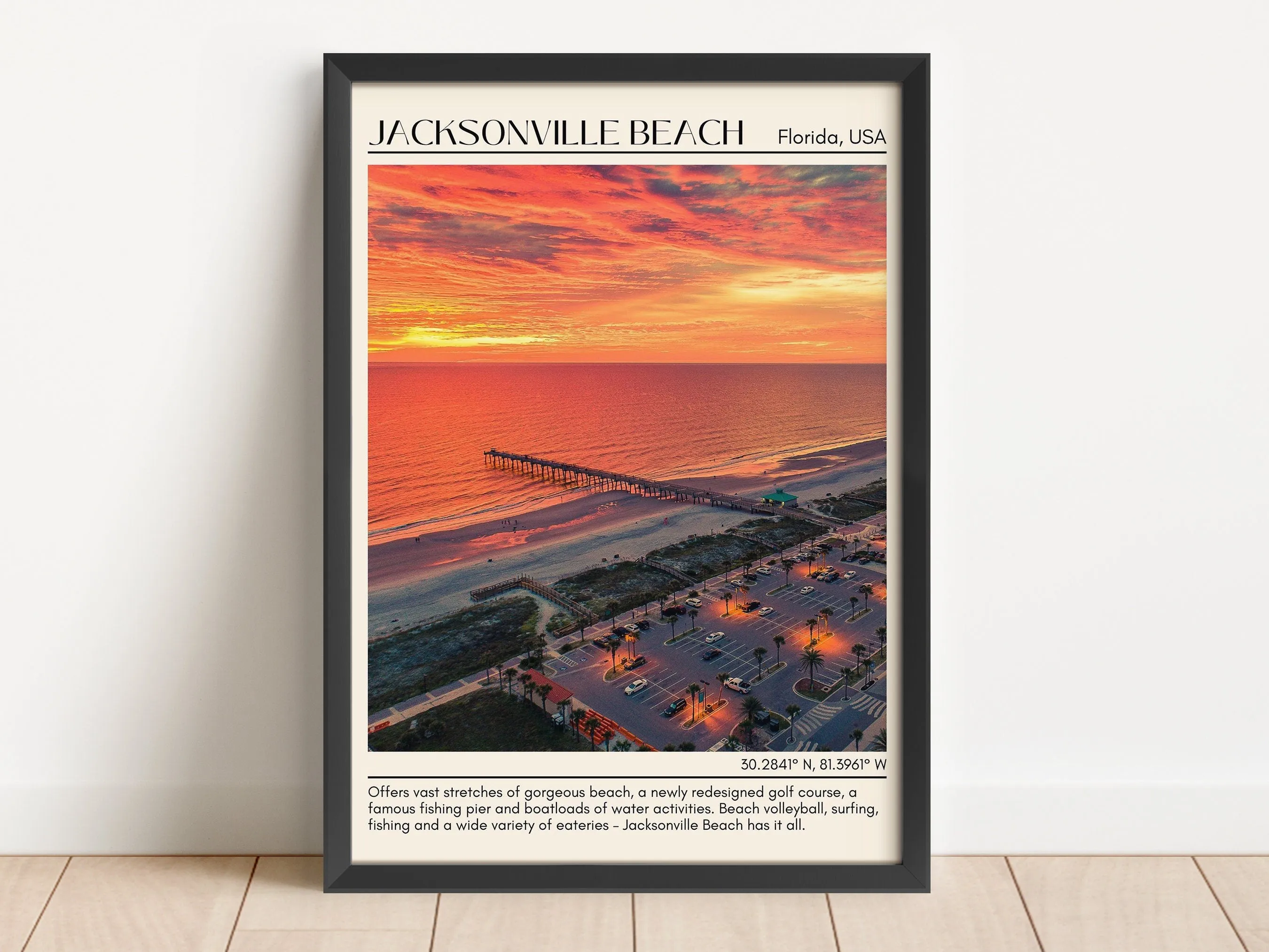 Jacksonville Beach Wall Canvas, Florida, USA
