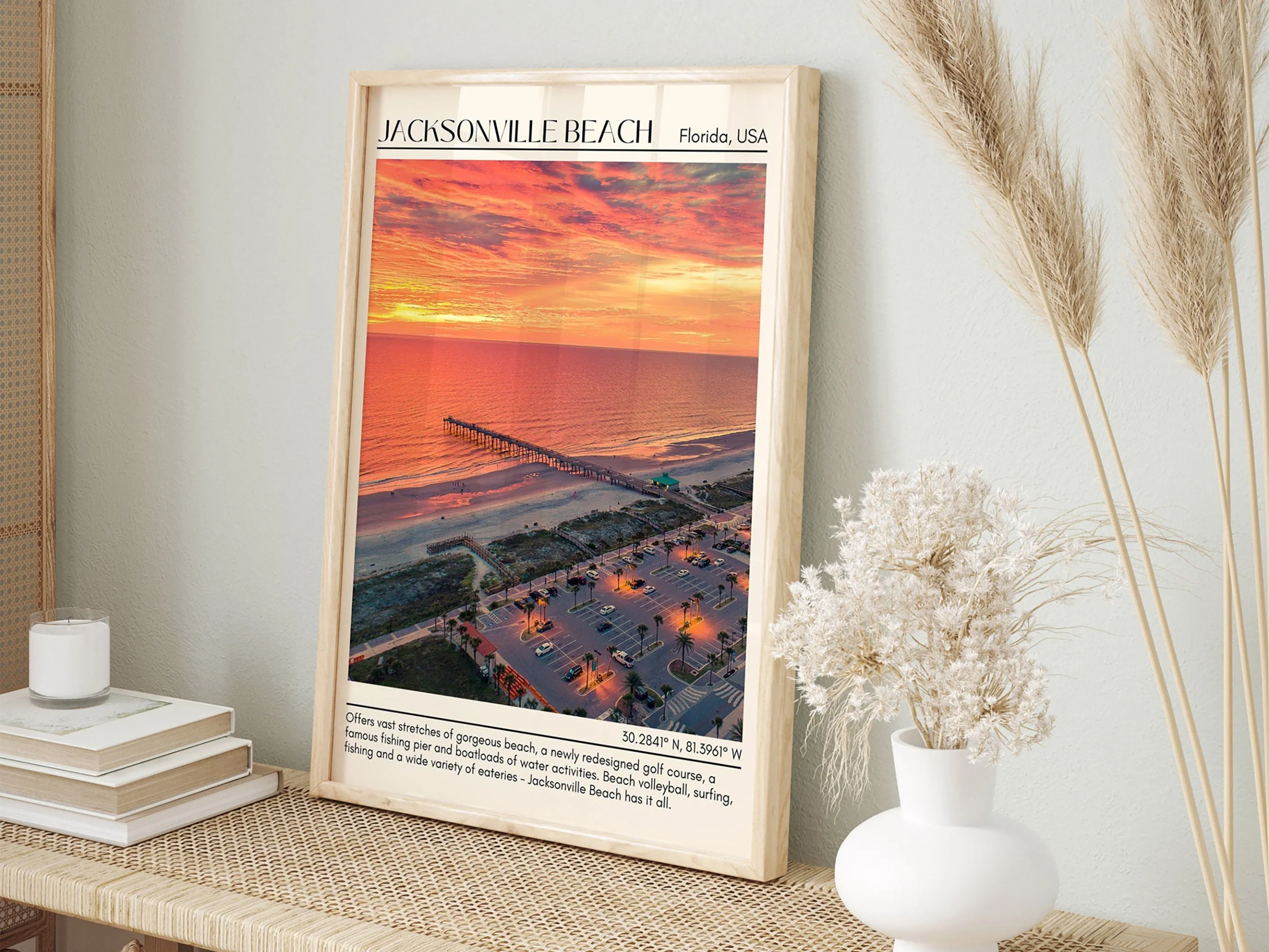 Jacksonville Beach Wall Canvas, Florida, USA