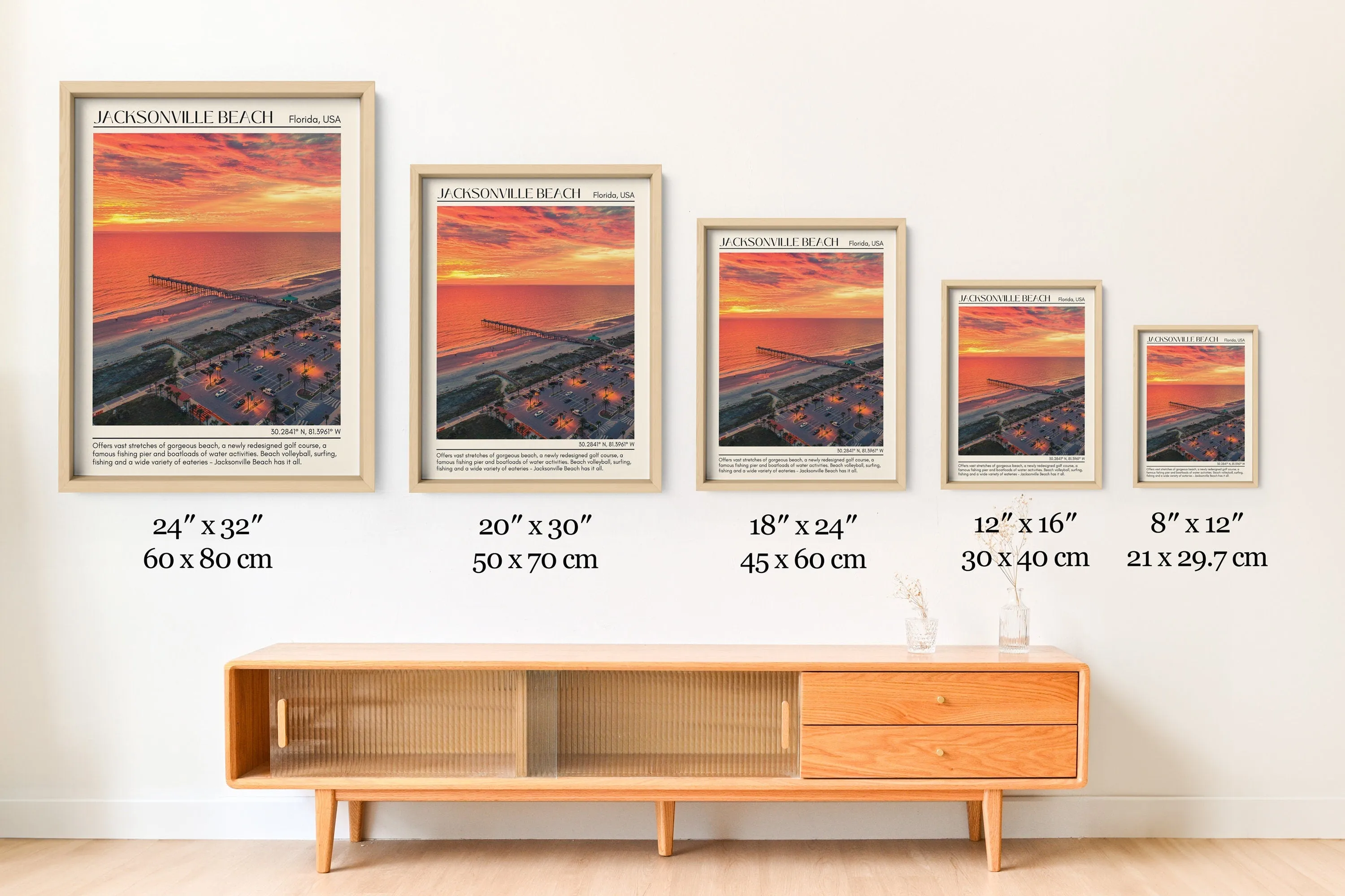 Jacksonville Beach Wall Canvas, Florida, USA