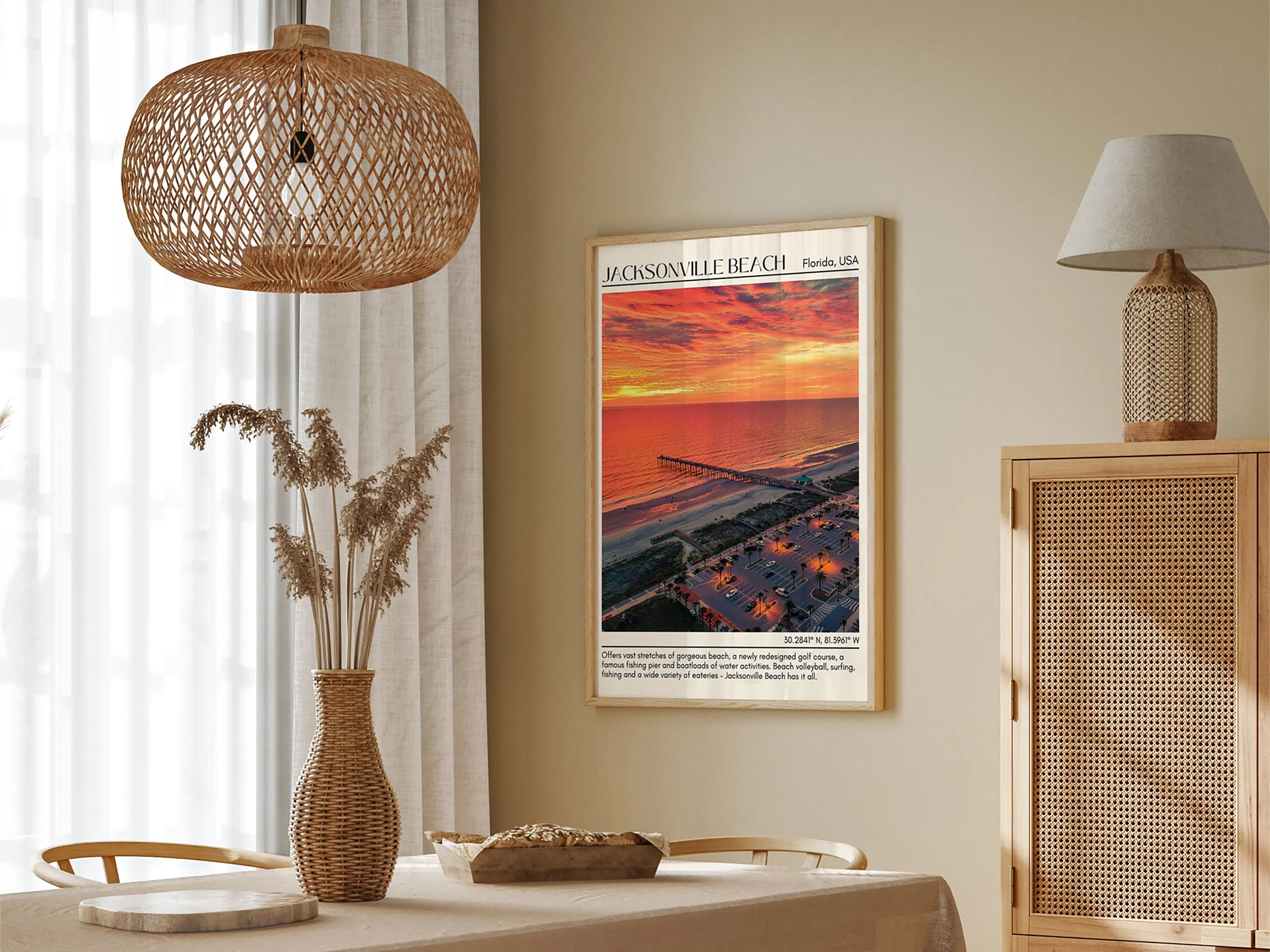 Jacksonville Beach Wall Canvas, Florida, USA