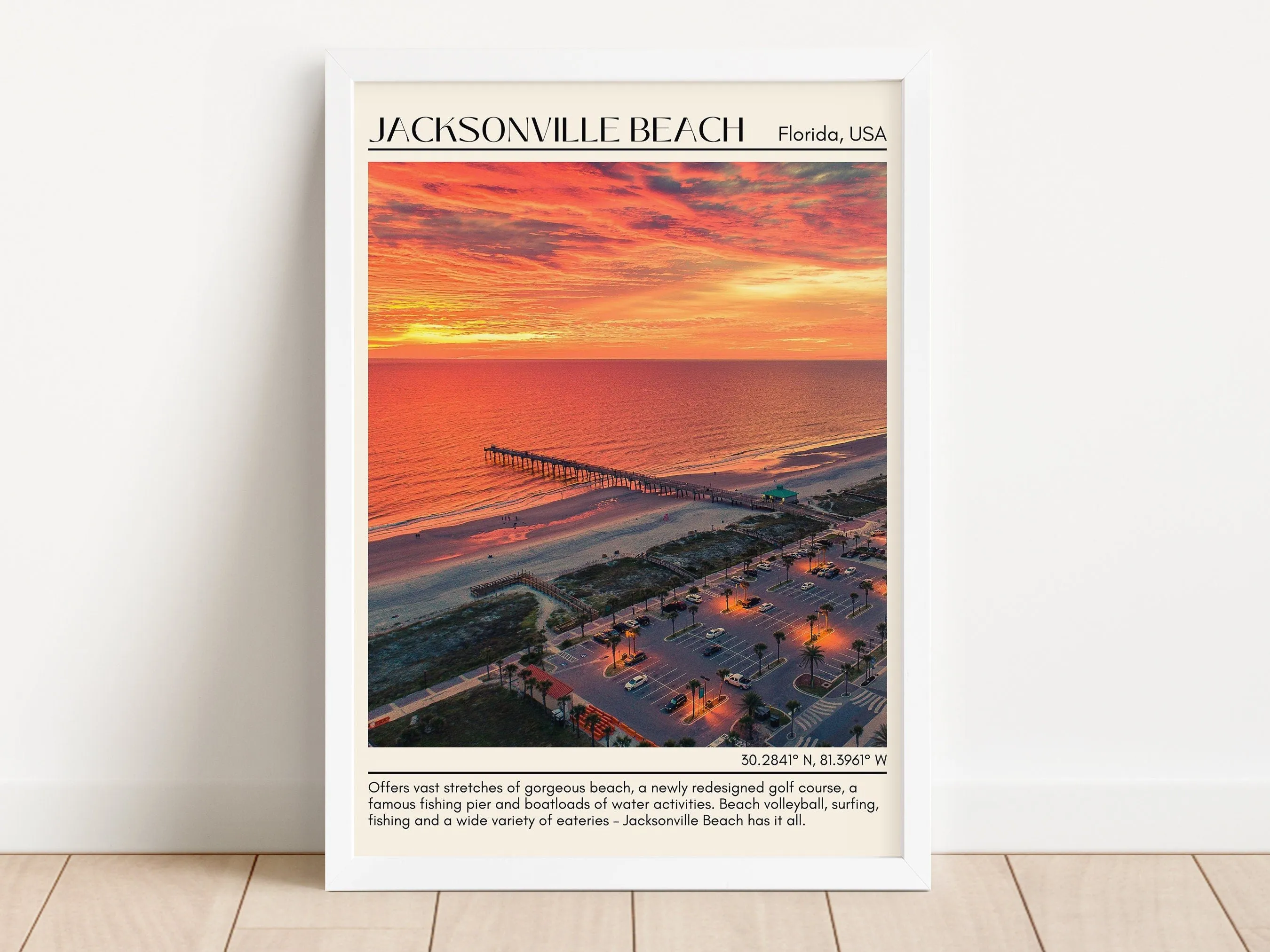 Jacksonville Beach Wall Canvas, Florida, USA