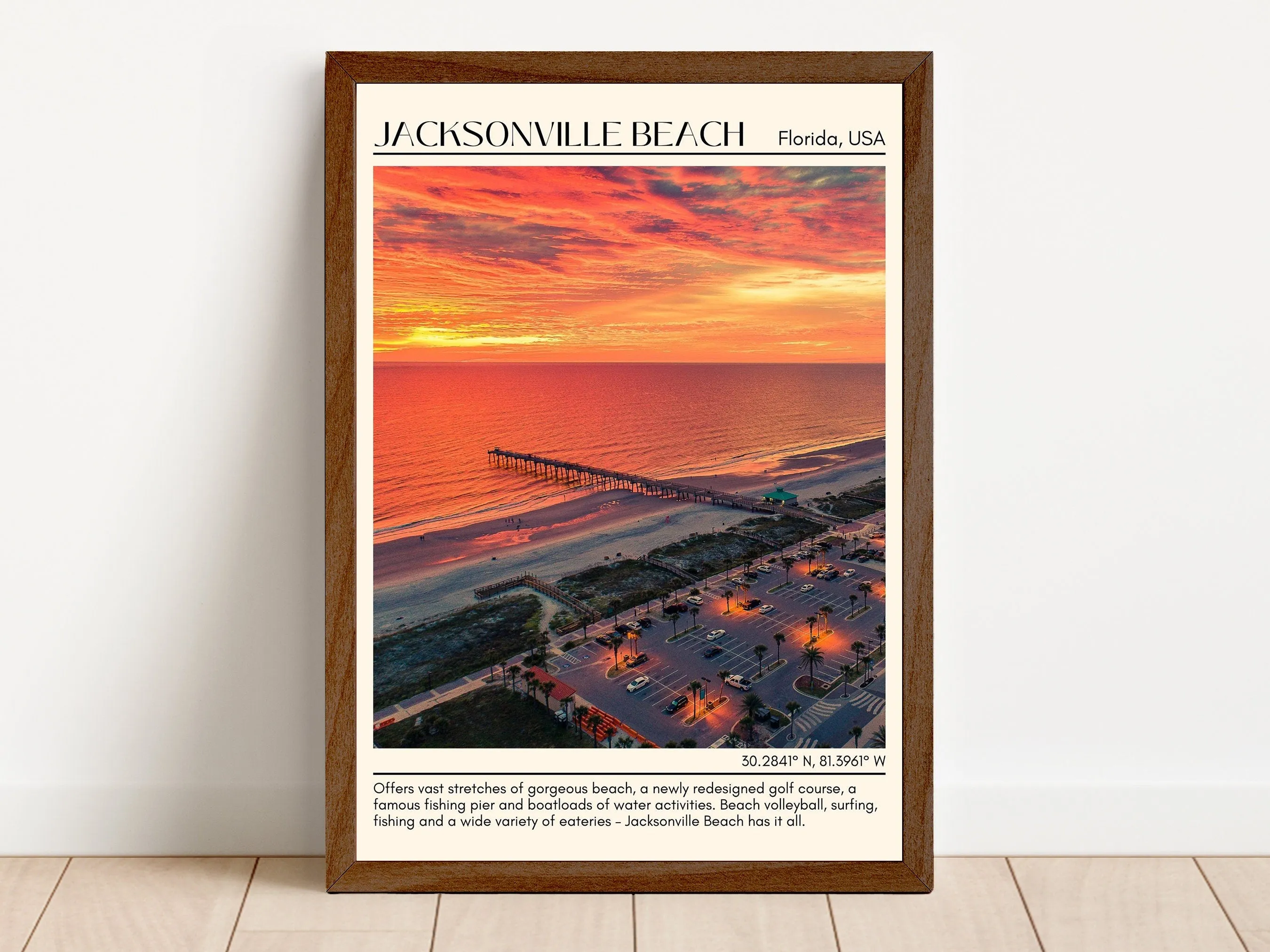 Jacksonville Beach Wall Canvas, Florida, USA