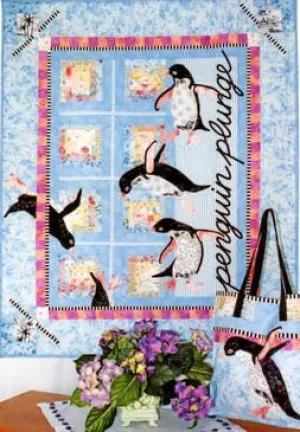 Java House Quilts Penguin Plunge Applique Quilt Pattern