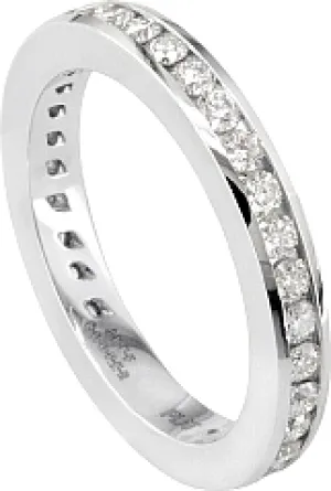 Jeff Cooper Channel Set Eternity Wedding Band