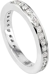 Jeff Cooper Channel Set Eternity Wedding Band
