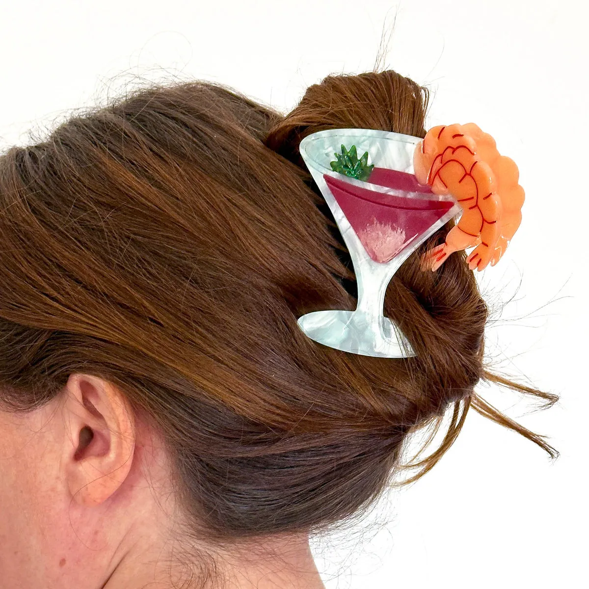 Jenny Lemons Shrimp Cocktail Hair Claw