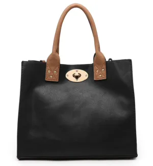 Jill 2 in 1 Conceal Carry Satchel - Black