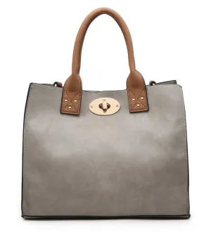 Jill 2 in 1 Conceal Carry Satchel - Grey