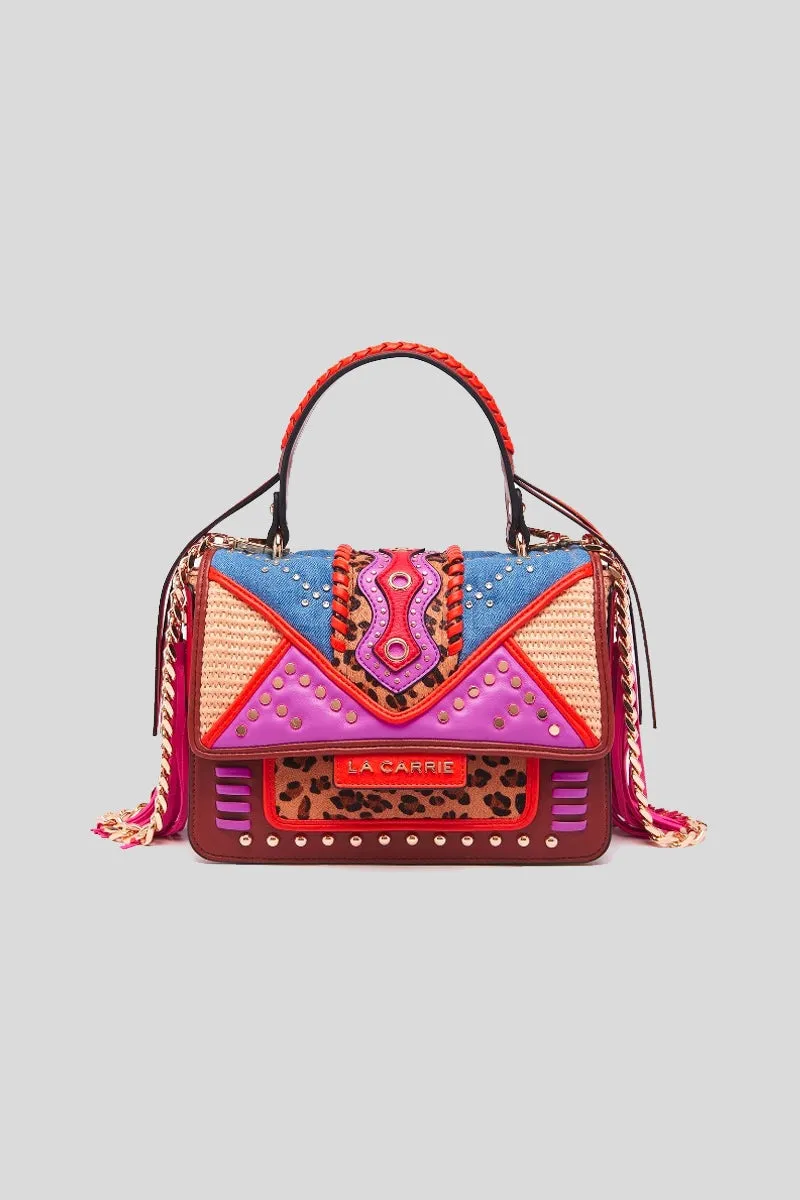 Jungle Handbag Mix Mat    Raf - Cuoio