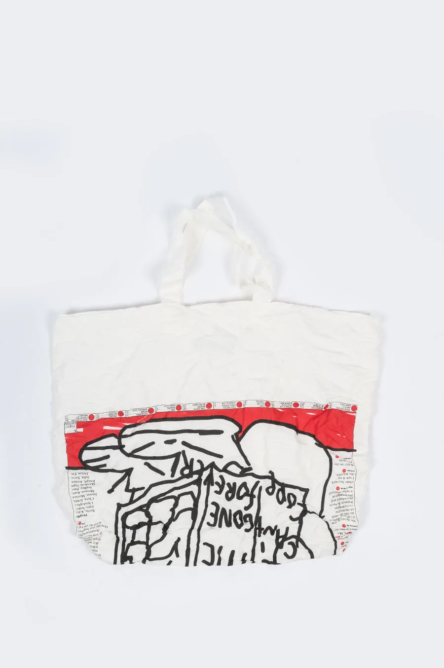 JUNYA WATANABE MAN POLY LINEN TOTE NATURAL