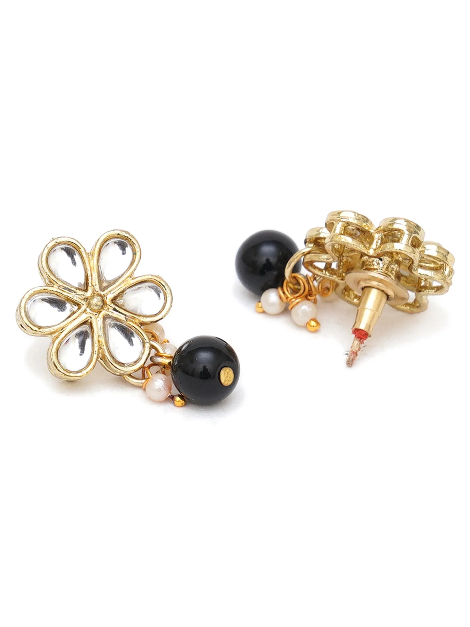 Karatcart Set of 3 Handcrafted Kundan Earrings Combo for Women