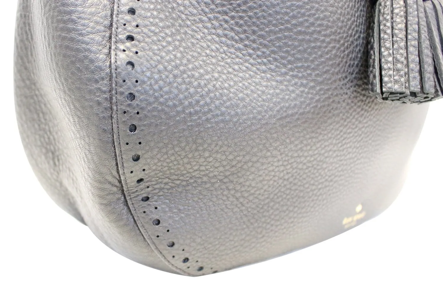 KATE SPADE James Street Mason Tassel Black Hobo Bag