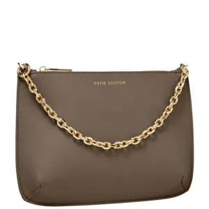 Katie Loxton Astrid Chain Clutch Bag - Mink