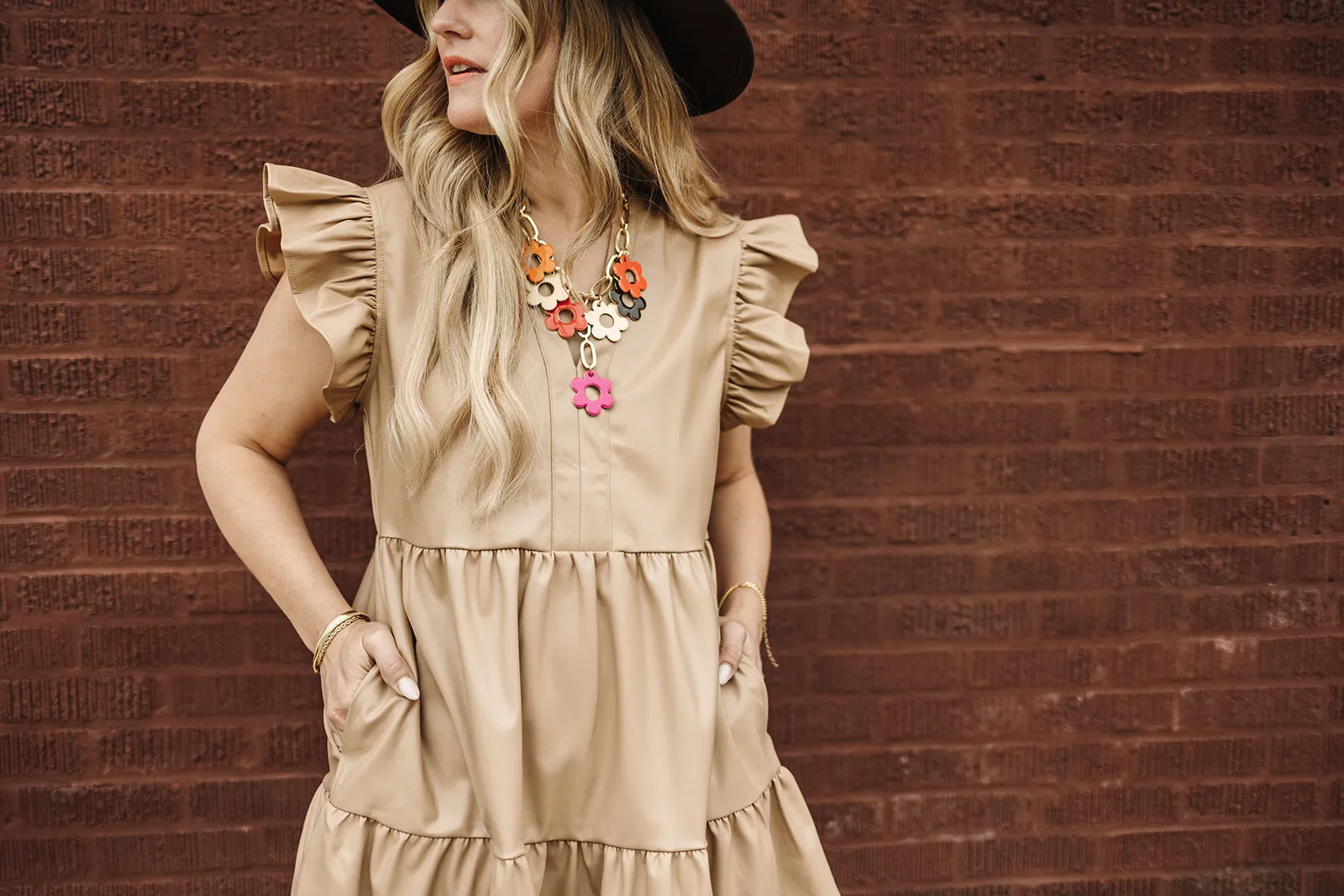 kaya dress in sand