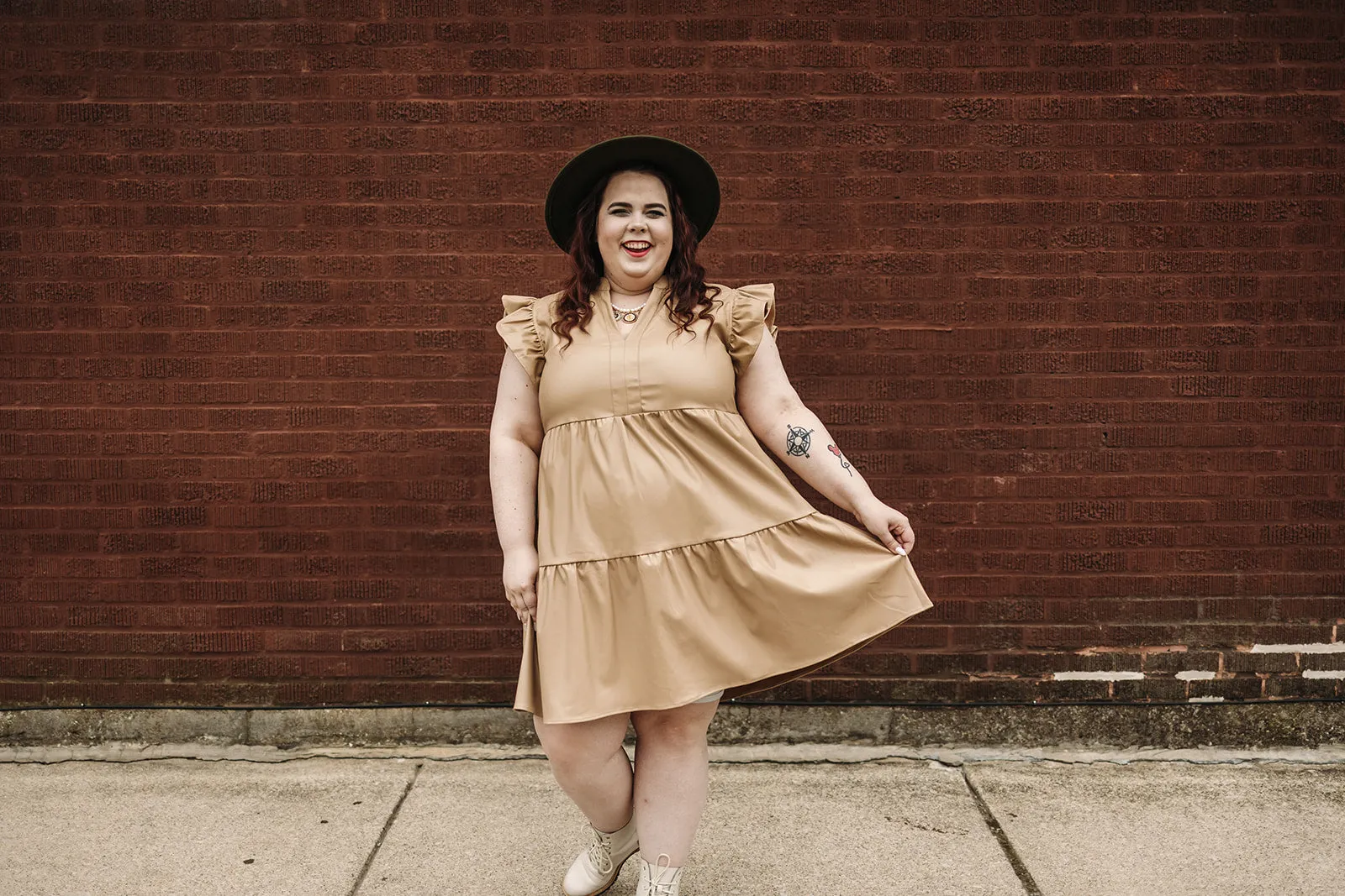 kaya dress in sand