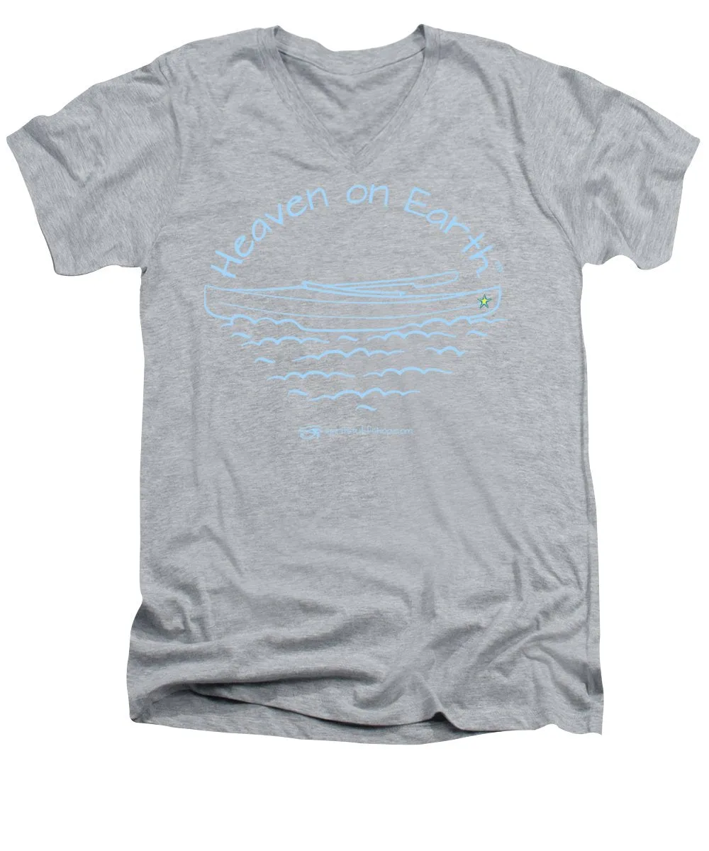 Kayak Heaven On Earth - Men's V-Neck T-Shirt