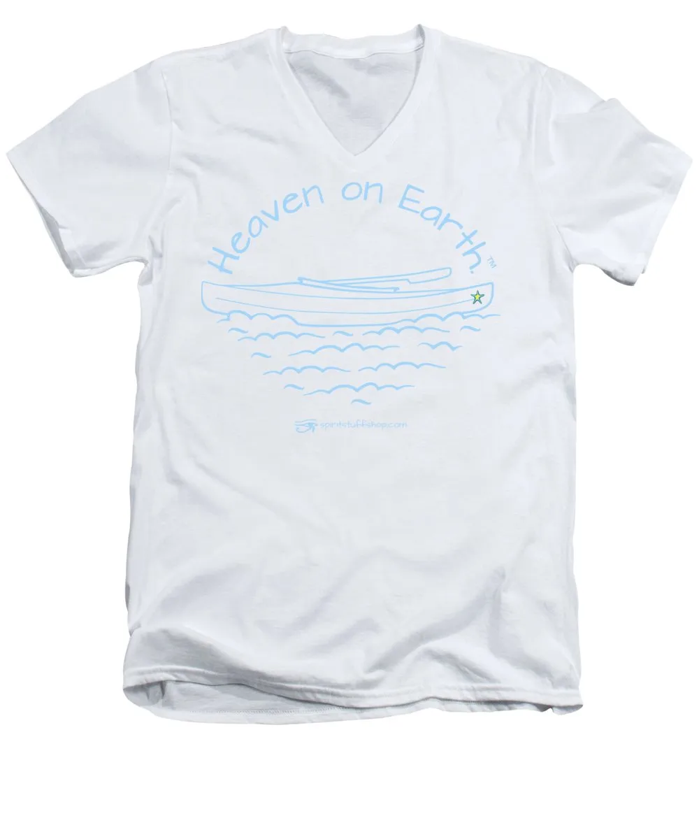 Kayak Heaven On Earth - Men's V-Neck T-Shirt