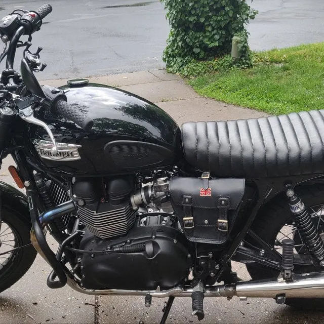 KB-TSUJB - Triumph Bonneville Side Bag w/ Union Jack Pin