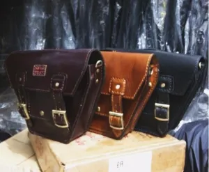 KB-TSUJB - Triumph Bonneville Side Bag w/ Union Jack Pin