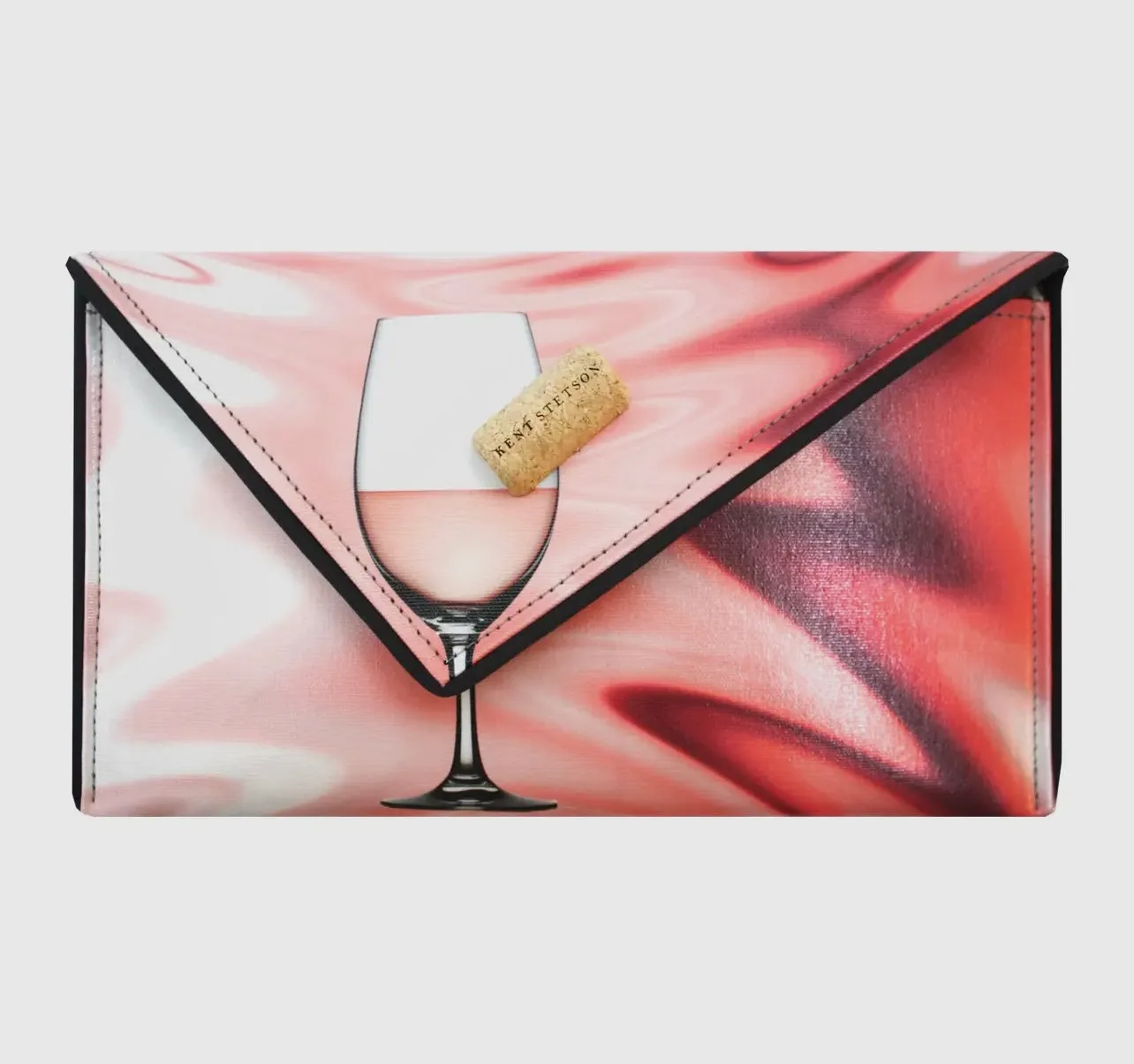 Kent Stetson Rose’ Wine Handbag
