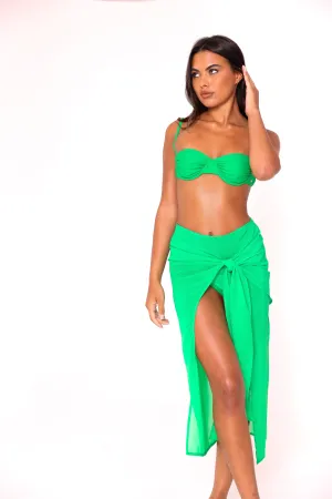Knot front beach skirt