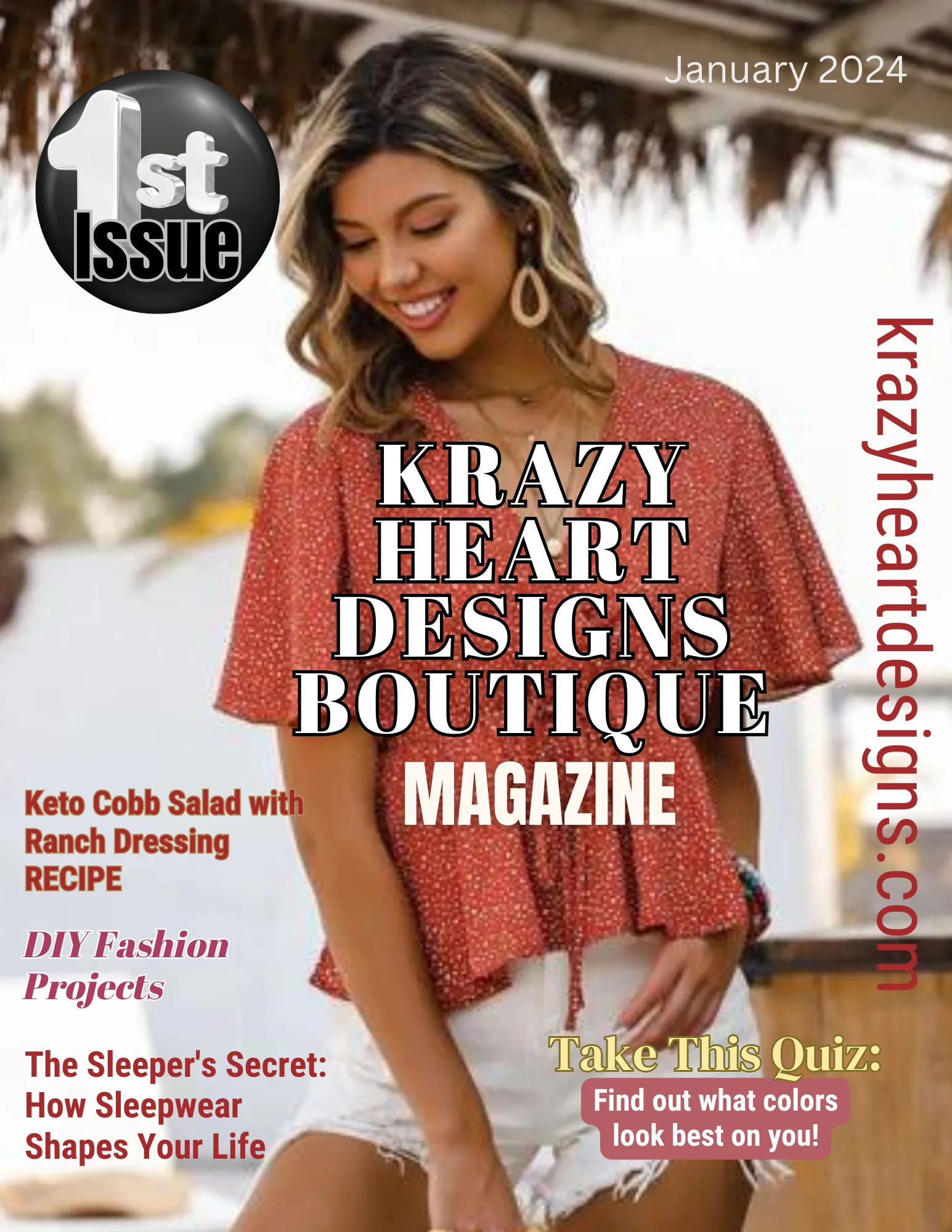 Krazy Heart Designs Magazine January 2024 Issue (FREE)