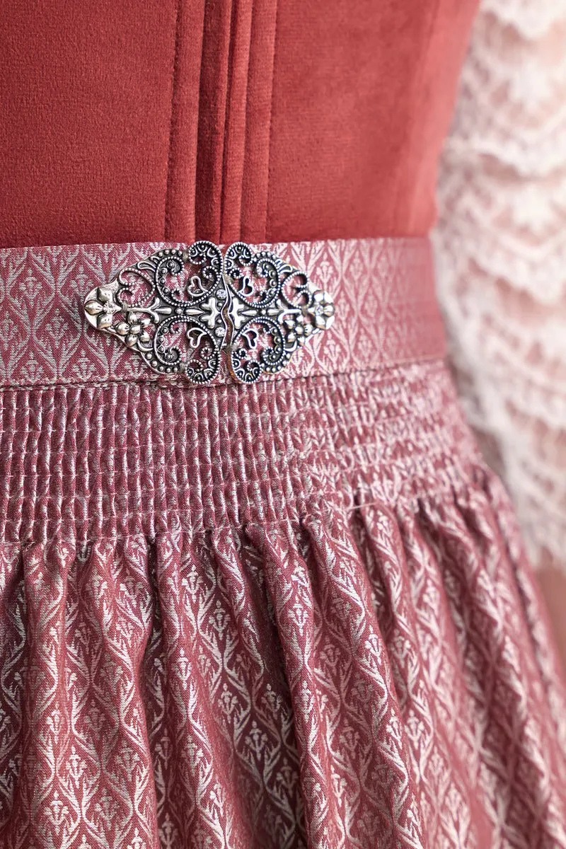 Kruger Mini Dirndl 2pcs. 50cm "Alisha" red (30,36)