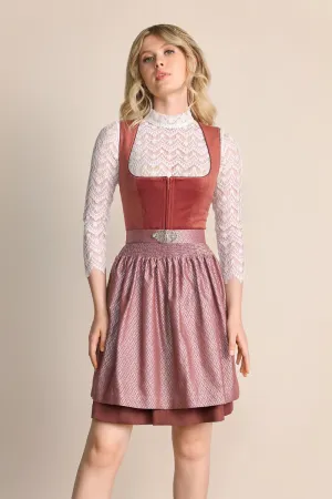 Kruger Mini Dirndl 2pcs. 50cm "Alisha" red (30,36)