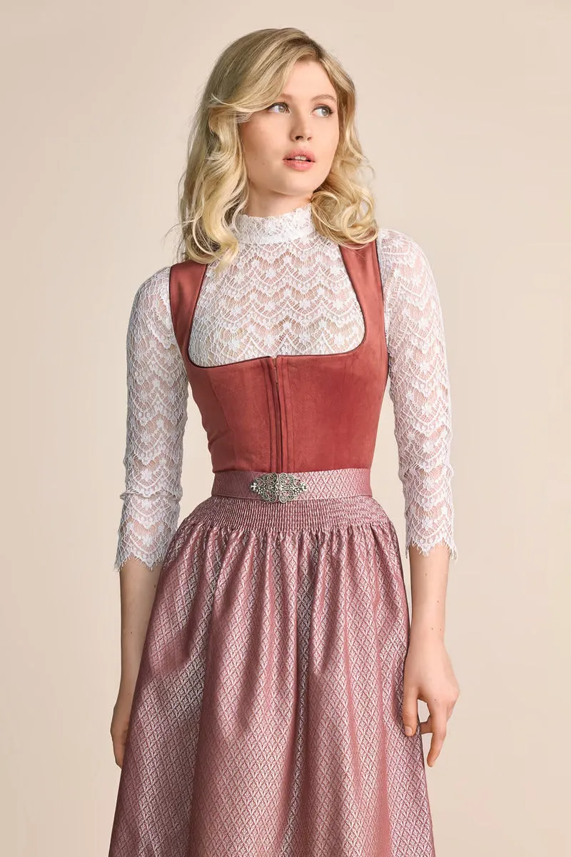 Kruger Mini Dirndl 2pcs. 50cm "Alisha" red (30,36)